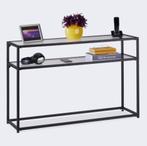 Sidetable met glazen platen NIEUW, Huis en Inrichting, Tafels | Sidetables, Ophalen, Nieuw, Rechthoekig