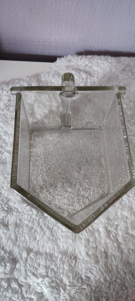 Vintage Glazen Lade, Antiek en Kunst, Antiek | Glas en Kristal, Ophalen of Verzenden