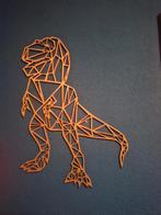 Houten decoratie dinosaurus, Ophalen, Zo goed als nieuw, Wanddecoratie