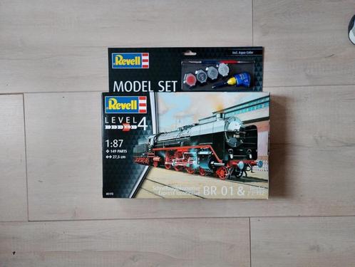 1:87 Revell BR 01 stoomlocomotief en tender modelbouw kit, Hobby en Vrije tijd, Modelbouw | Auto's en Voertuigen, Nieuw, Overige typen