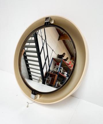 Rond verlichte A41 designspiegel van Allibert, 1970’s beschikbaar voor biedingen