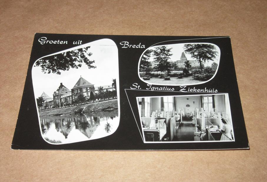 Groeten uit Breda - St Ignatius ziekenhuis, Verzamelen, Ansichtkaarten | Nederland, Verzenden, 1960 tot 1980, Gelopen, Noord-Brabant