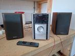 vintage goed werkende stereo set Philips cd radio met c, Audio, Tv en Foto, Stereo-sets, Overige merken, Gebruikt, Cd-speler, Microset