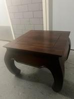 Houten Salontafel, Huis en Inrichting, Tafels | Salontafels, Gebruikt, Vierkant, Ophalen of Verzenden, Minder dan 50 cm
