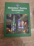 0.0 heineken bier set kerstbal blik en fles, Ophalen of Verzenden, Nieuw, Flesje(s), Heineken