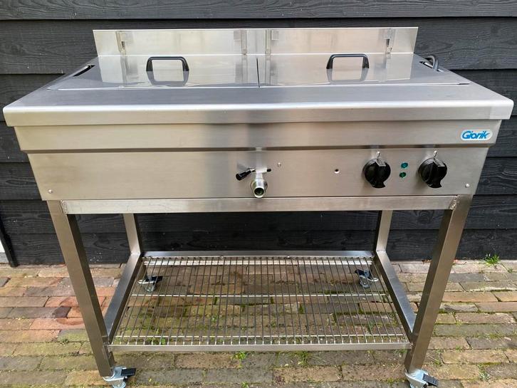 Giorik 10kW oliebollenbak / oliebol friteuse 1 meter, Witgoed en Apparatuur, Frituurpannen, Zo goed als nieuw, 4 liter of meer