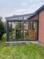 Serre Aluminium met schuifpui en dubbelglas, Ophalen, Zo goed als nieuw, Serre