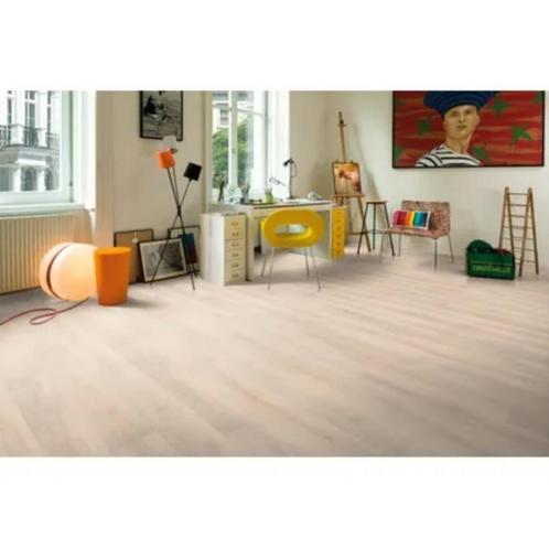 DecoMode Laminaat Original Reykjavik 7mm 2.49m2, Huis en Inrichting, Stoffering | Vloerbedekking, Nieuw, Laminaat, Wit, Crème