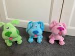 Blues Clues Knuffels - Set van 3 Nieuw, Ophalen of Verzenden, Nieuw, Hond