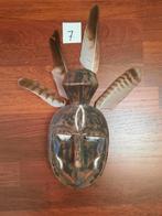 Houten maskers uit Afrika €5,00 per stuk., Ophalen of Verzenden