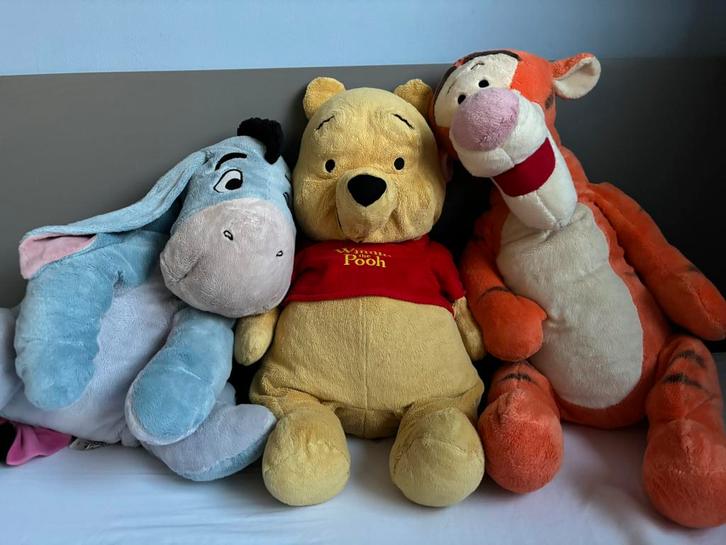 Winnie the Pooh knuffels 3 stuks, Kinderen en Baby's, Speelgoed | Knuffels en Pluche, Zo goed als nieuw, Overige typen, Ophalen of Verzenden