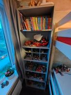 Grijze boekenkast, Huis en Inrichting, Kasten | Boekenkasten, Ophalen, Met plank(en), Gebruikt, 200 cm of meer