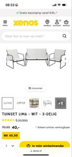 Tuinset Lima - Nieuw in doos!, Tuin en Terras, Tuinsets en Loungesets, Ophalen, 4 zitplaatsen, Nieuw, Aluminium