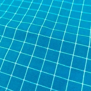 Blauw wit geruit stof katoen 224x90cm kastopruiming beschikbaar voor biedingen