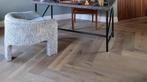 AANBIEDING DEZE WEEK! EIKEN VISGRAAT PARKET KANT EN KLAAR GE, Parket, 75 m² of meer, Bruin, Nieuw