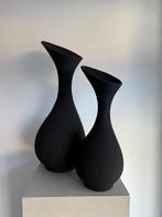 Twee zwanen vazen small en medium nieuw!, Overige materialen, 50 tot 75 cm, Zwart, Nieuw