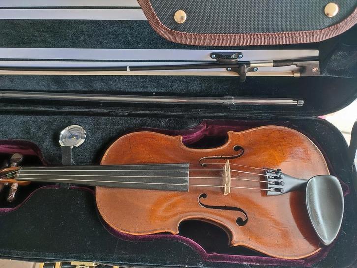 Oude Duitse viool in zeer goede staat, Muziek en Instrumenten, Strijkinstrumenten | Violen en Altviolen, Gebruikt, Viool, 4/4-viool