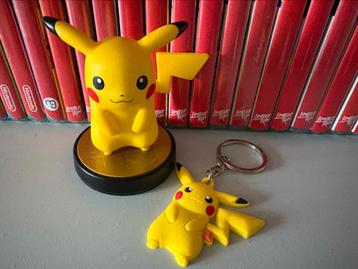 Amiibo Pikachu N.10 (Super Smash Bros) + Keyring beschikbaar voor biedingen