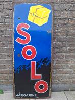 Oud emaillebord Solo Margarine (Emaillerie Belge), Ophalen of Verzenden, Zo goed als nieuw, Reclamebord