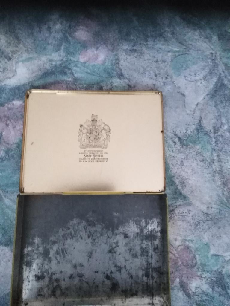 Leeg blikje - State Express Cigarettes, Ophalen of Verzenden, Gebruikt, Tabaksdoos of Verpakking