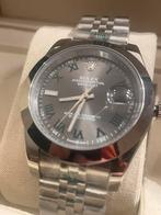 Rolex Datejust 41 mm – Wimbledon Dial – Romeinse Cijfers, Ophalen of Verzenden, Zo goed als nieuw, Staal, Rolex