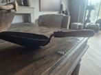 Antieke kolenkit / as schep met houten handvat, Ophalen of Verzenden