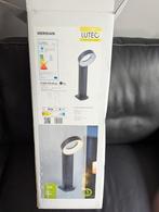 Nieuwe Lutec staande tuinlamp Meridian Antraciet, Minder dan 50 watt, Staande lamp, Ophalen of Verzenden, Netvoeding