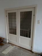 Jaren 30 deuren met glas in lood, Ophalen, 80 tot 100 cm, Binnendeur, 200 tot 215 cm