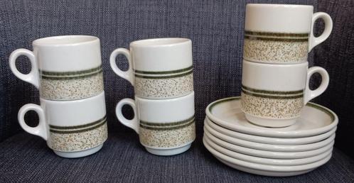 6x kop en schotel Royal Doulton Steelite - Country Club, Huis en Inrichting, Keuken | Servies, Gebruikt, Kop(pen) en/of Schotel(s)