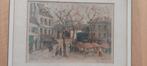 Place du Tertre Paris, Antiek en Kunst, Kunst | Litho's en Zeefdrukken, Ophalen of Verzenden