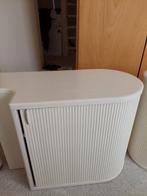 Auping, Witte nachtkastjes en achterwand met Roldeur, Ophalen, Zo goed als nieuw, Hout