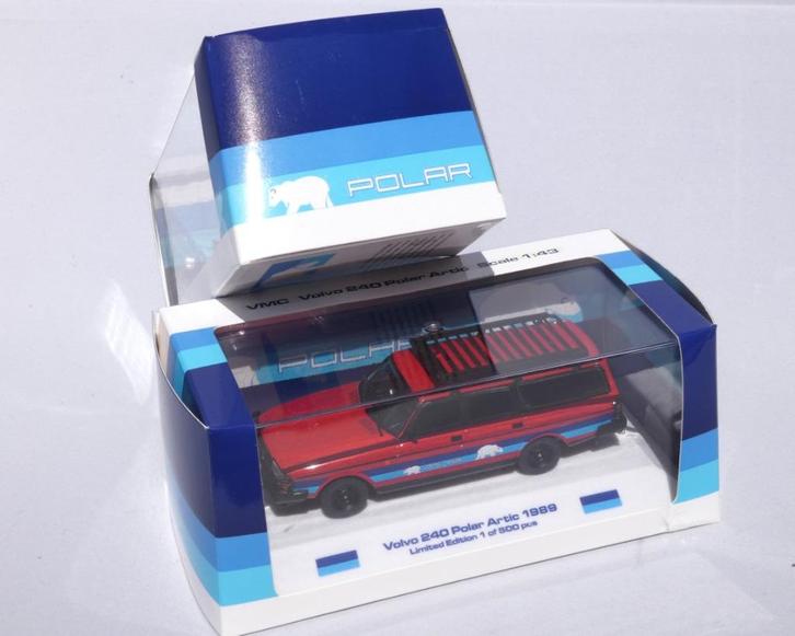 Volvo 240 Polar Artic VMC IXO 1:43 rood, Hobby en Vrije tijd, Modelauto's | 1:43, Nieuw, Auto, Overige merken, Ophalen of Verzenden