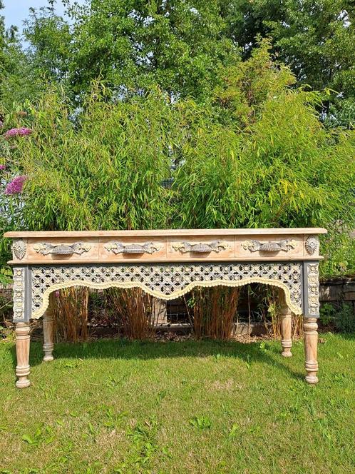 Sidetable Ibiza Style, Huis en Inrichting, Tafels | Sidetables, Nieuw, 25 tot 50 cm, Rechthoekig, Ophalen