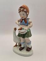 Beeldje Meisje met gans (Vintage), Ophalen of Verzenden, Gebruikt, Mens
