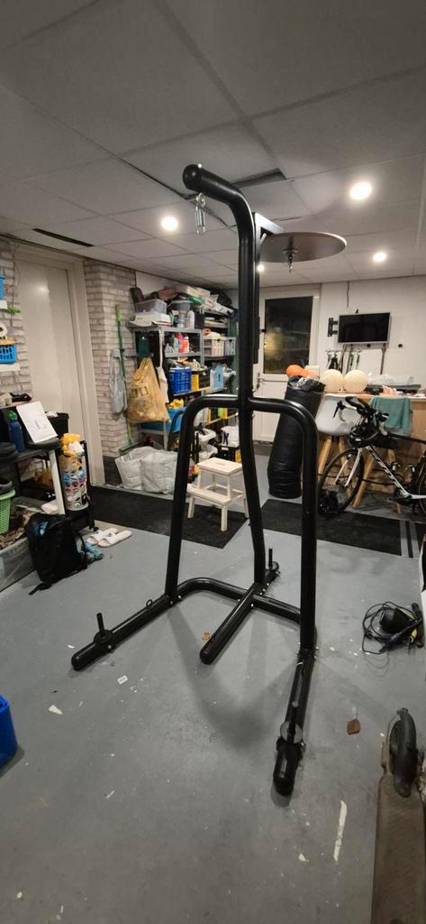 Bokszak standaard met speedball platform, Sport en Fitness, Fitnessmaterialen, Zo goed als nieuw, Overige typen, Ophalen