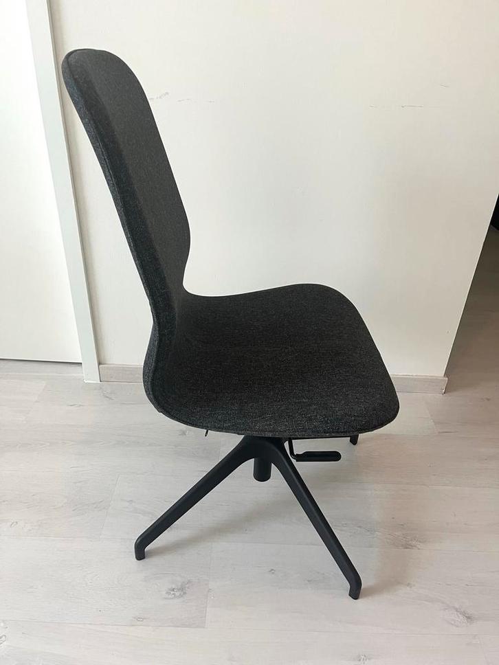 Ikea Langfjall bureaustoel - met armleuning los, Huis en Inrichting, Bureaustoelen, Zo goed als nieuw, Zwart, Ophalen
