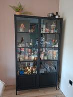 Woood vitrinekast Ronja zwart, Ophalen, 100 tot 150 cm, Zo goed als nieuw, 150 tot 200 cm