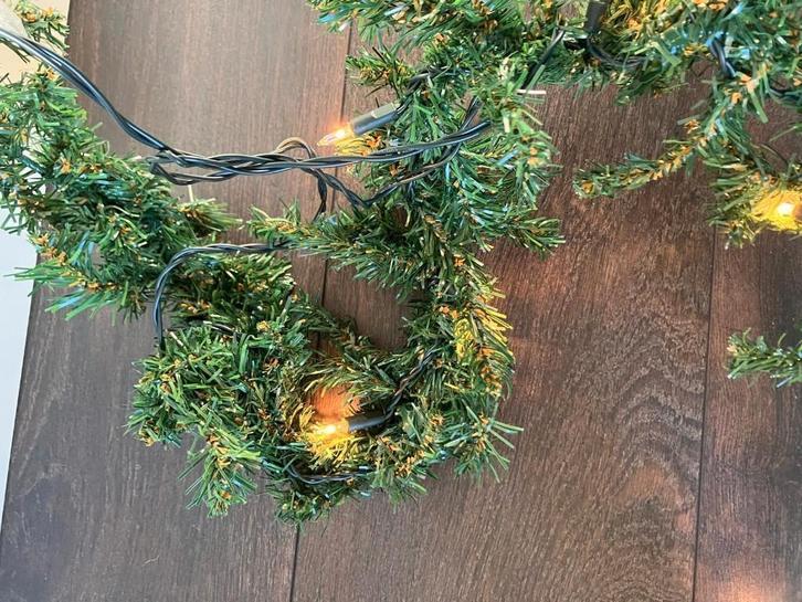 Guirlande met 20 lampjes indoor | 2,70 m | stroom, Diversen, Kerst, Gebruikt, Ophalen of Verzenden