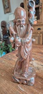 Shou xing beeld van hout (god van de levensduur), Ophalen of Verzenden, Zo goed als nieuw
