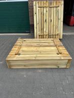 Houten zandbak met 2 bankjes 150x120 cm, Ophalen, Nieuw