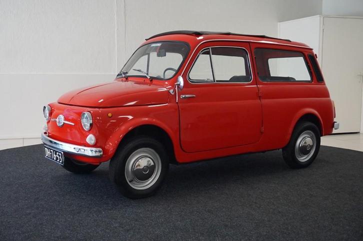 Fiat 500 Station GIARDINIERA 120, Auto's, Oldtimers, Bedrijf, Fiat, Benzine, Handgeschakeld, Geïmporteerd, Rood