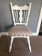Twee mooie witte houten stoelen, Huis en Inrichting, Ophalen, Hout, Gebruikt, Twee