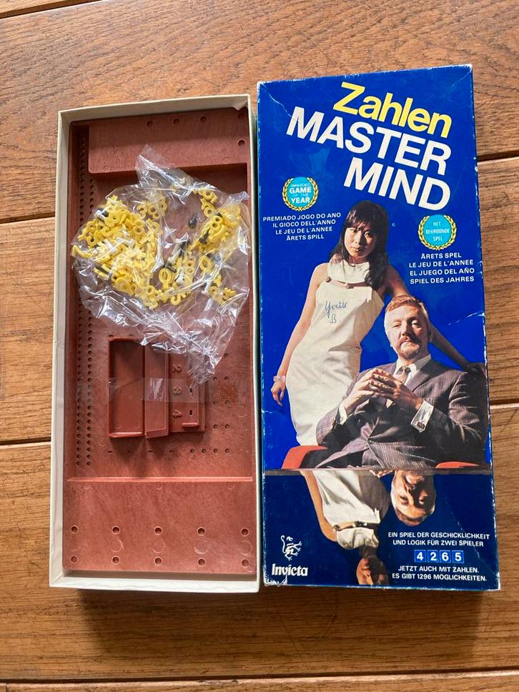 Zahlen Mastermind - Retro Bordspel, Hobby en Vrije tijd, Gezelschapsspellen | Bordspellen, Gebruikt, Een of twee spelers, Ophalen of Verzenden