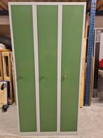 3 deurs Lockerkast Kledingkast Grijs Groen, Huis en Inrichting, Ophalen, Nieuw, Modern