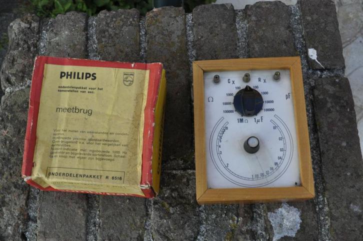 Philips Meetbrug onderdelenpakket R6516 bouwpakket, Doe-het-zelf en Verbouw, Meetapparatuur, Gebruikt, Overige meters, Ophalen of Verzenden