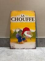 Mancave Bar Café Wanddecoratie metalen bordje La Chouffe, Verzamelen, Ophalen of Verzenden, Zo goed als nieuw, Reclamebord, Plaat of Schild