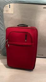 Koffer rood stof, Ophalen, Zo goed als nieuw, 70 cm of meer