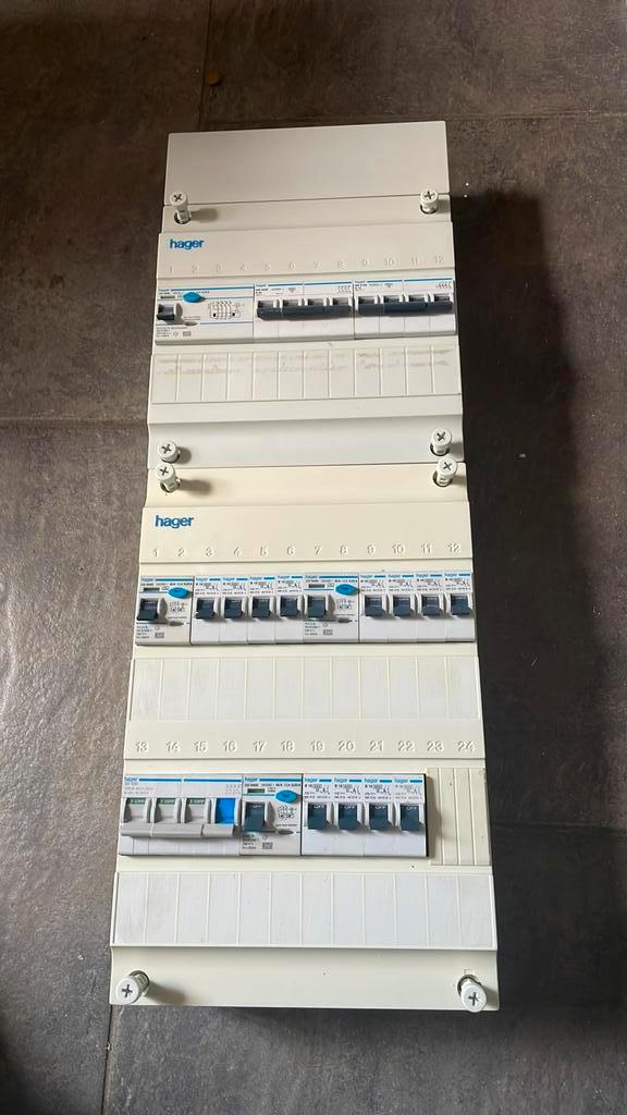 HAGER groepenkast 3 fase met krachtstroom, Hobby en Vrije tijd, Elektronica-componenten, Gebruikt, Ophalen of Verzenden