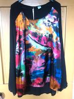 Feestelijke kleurige top, z.g.a.n. MSMode, mt. 48., Kleding | Dames, Grote Maten, MS Mode, Ophalen of Verzenden, Zo goed als nieuw