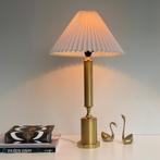 XL Mid Century Design TAFELLAMP messing Hollywood Regency, Gebruikt, Ophalen of Verzenden, Metaal, Minder dan 50 cm